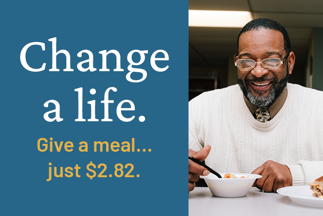 Change a life. Give a meal.